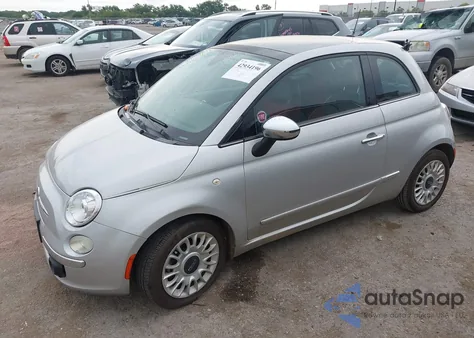 2012 Fiat 500 Lounge из США, поврежденный, VIN 3C3CFFCR3CT118113